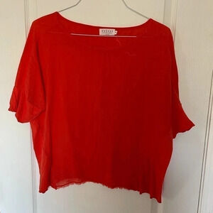 Women's Velvet Short Sleeve Top Sz. M